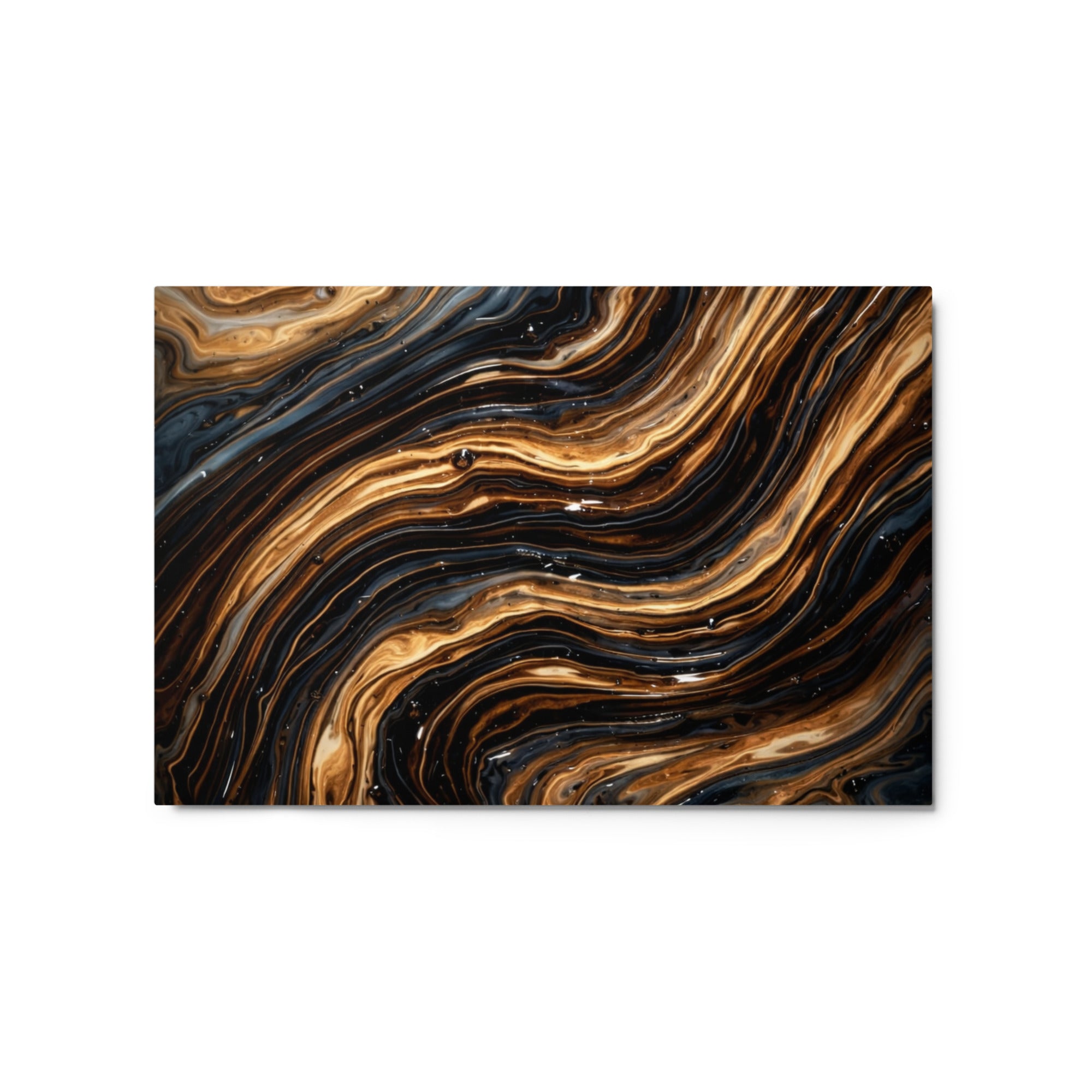 Amber metal print product view in 24 x 36 inch statement piece
