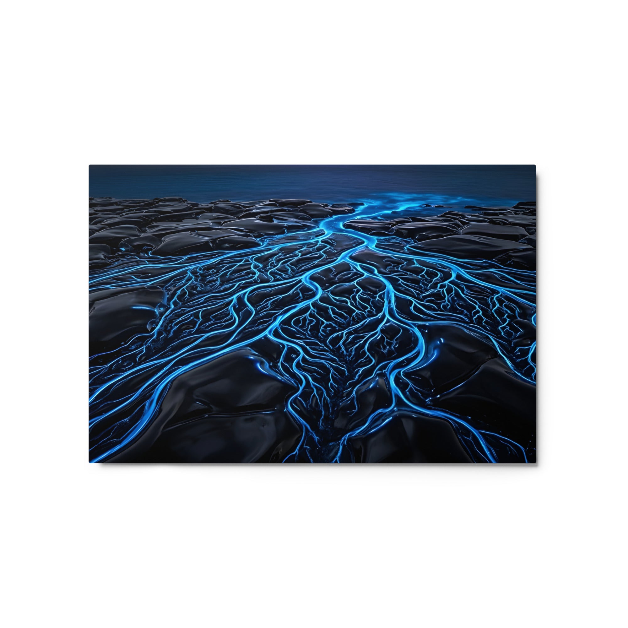 Caldera metal print product view in 24 x 36 inch statement piece