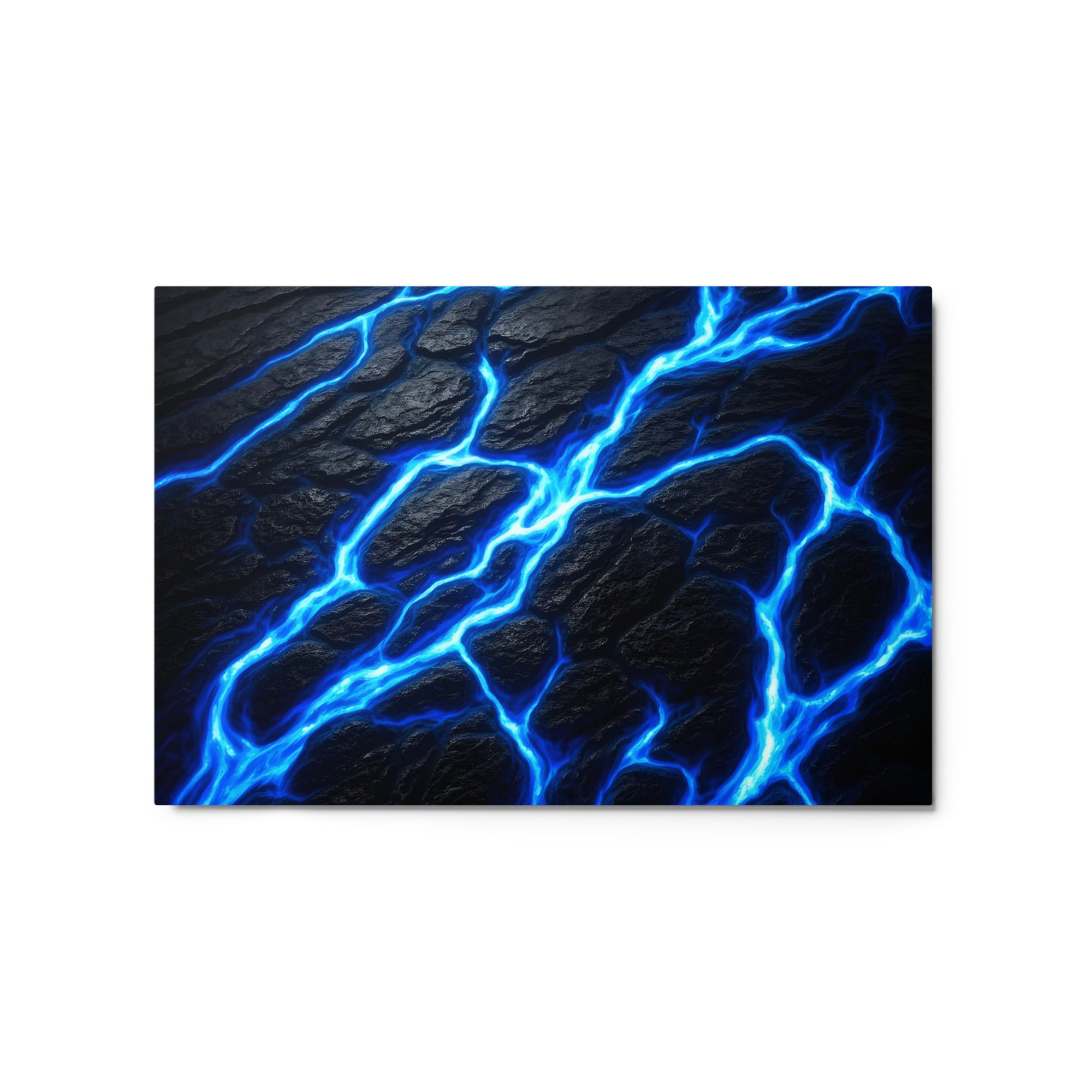 Fissure metal print product view in 24 x 36 inch statement piece