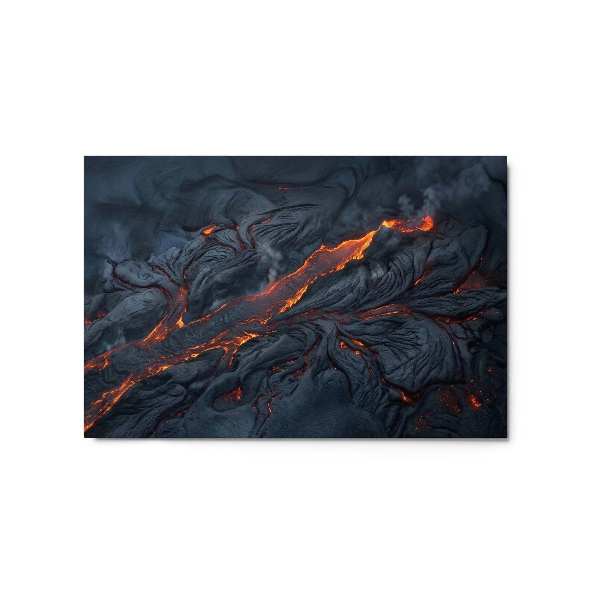 Molten metal print shown in front view in 8 x 10 inch universal size