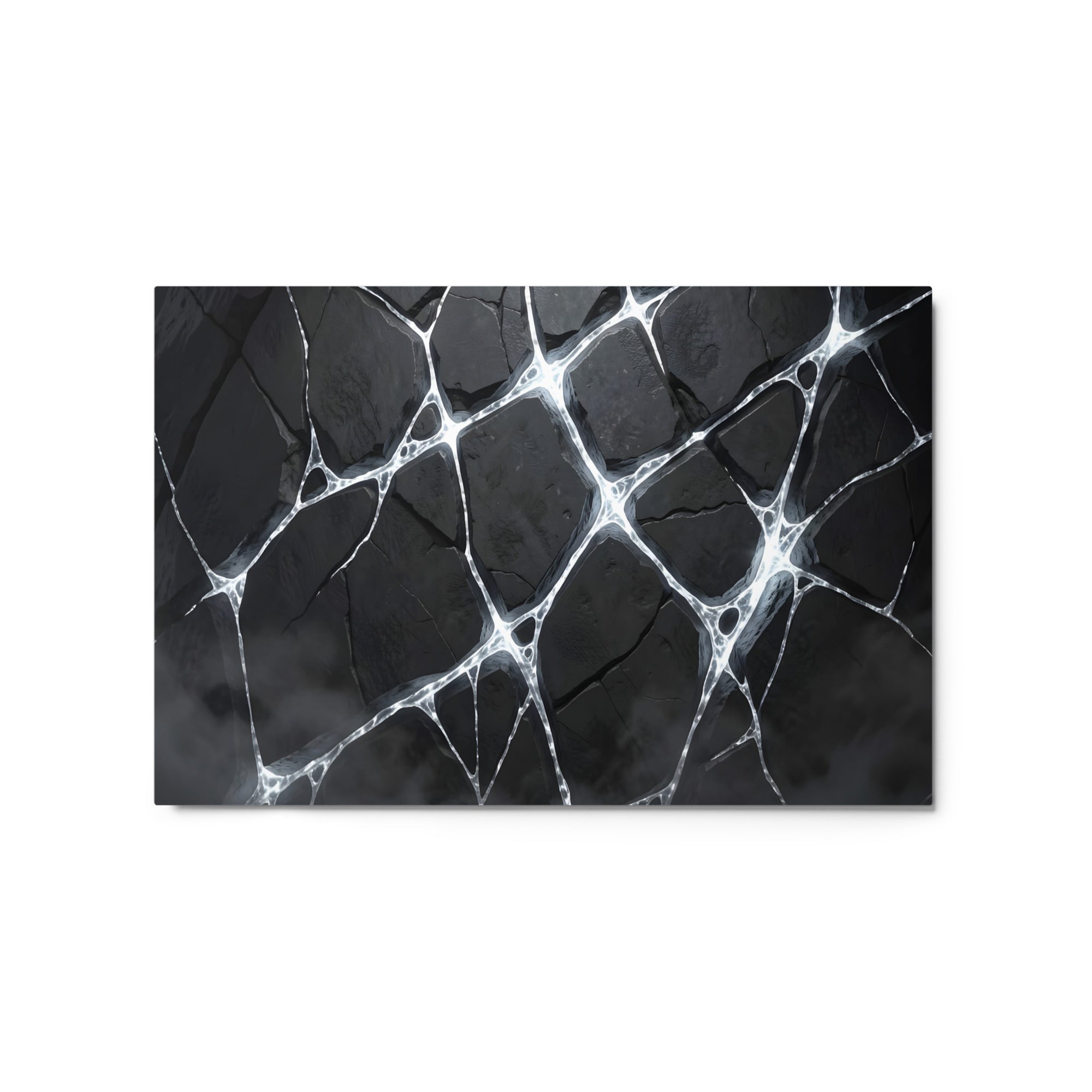 Pumice metal print product view in 24 x 36 inch statement piece