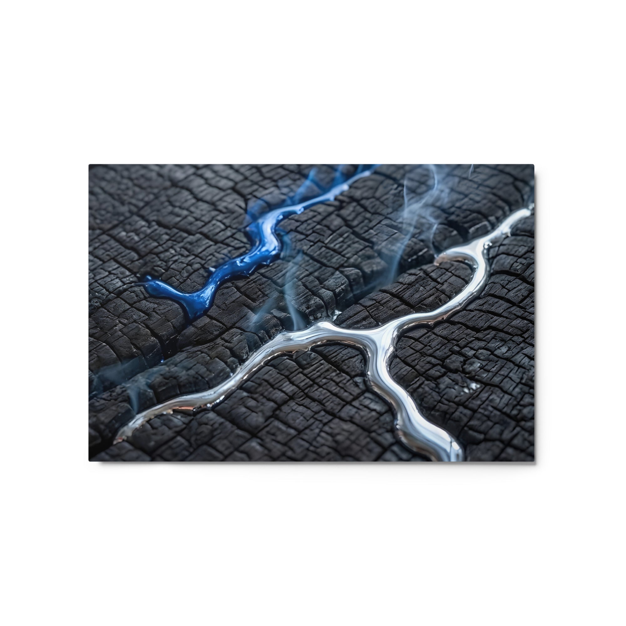 Rhyolite metal print product view in 24 x 36 inch statement piece
