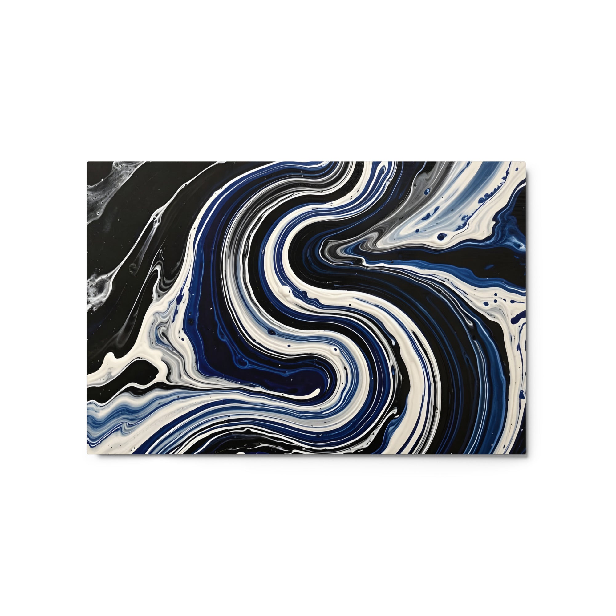Midnight Surge metal print shown in front view in 8 x 10 inch universal size