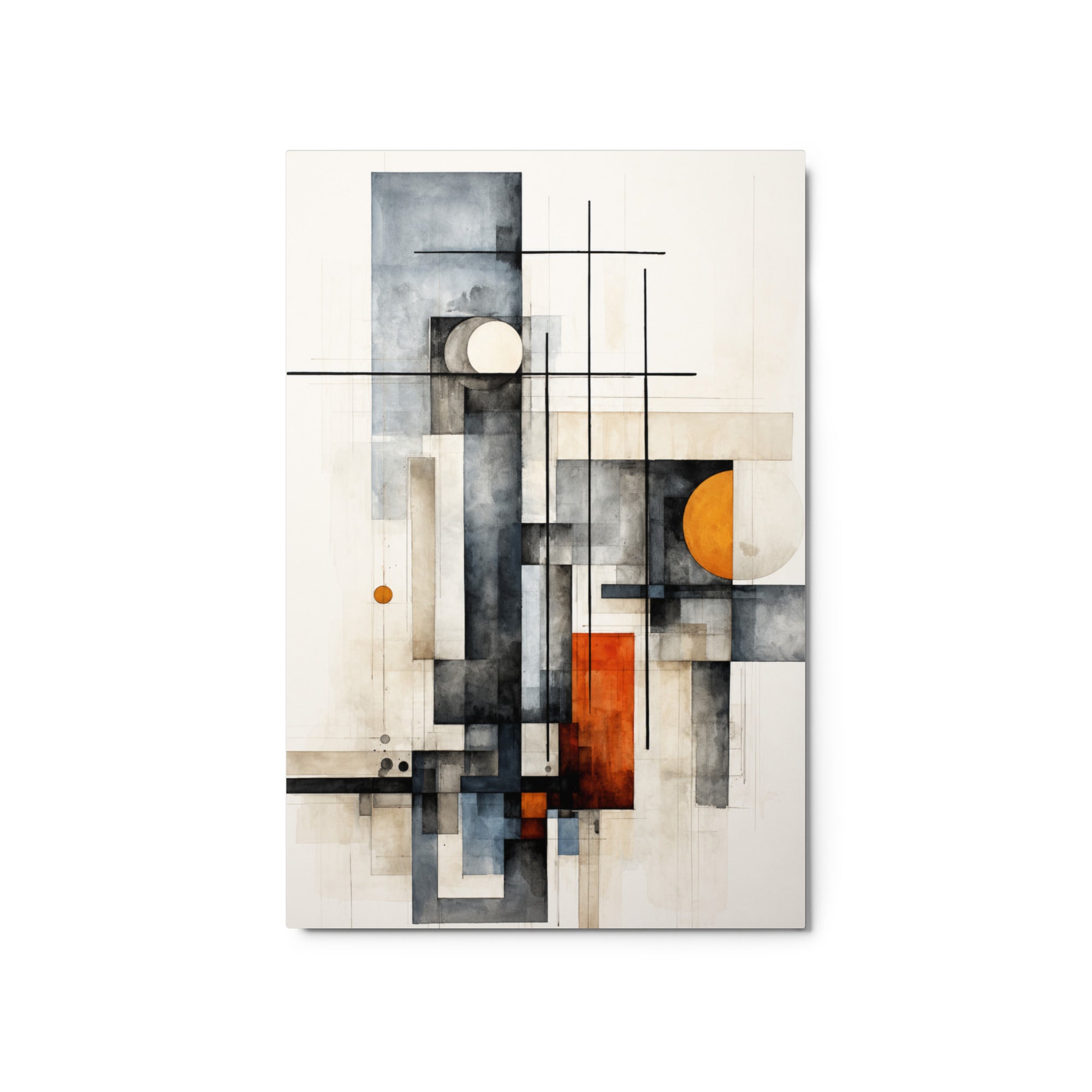 Girder metal print shown in front view in 20 x 30 inch large size