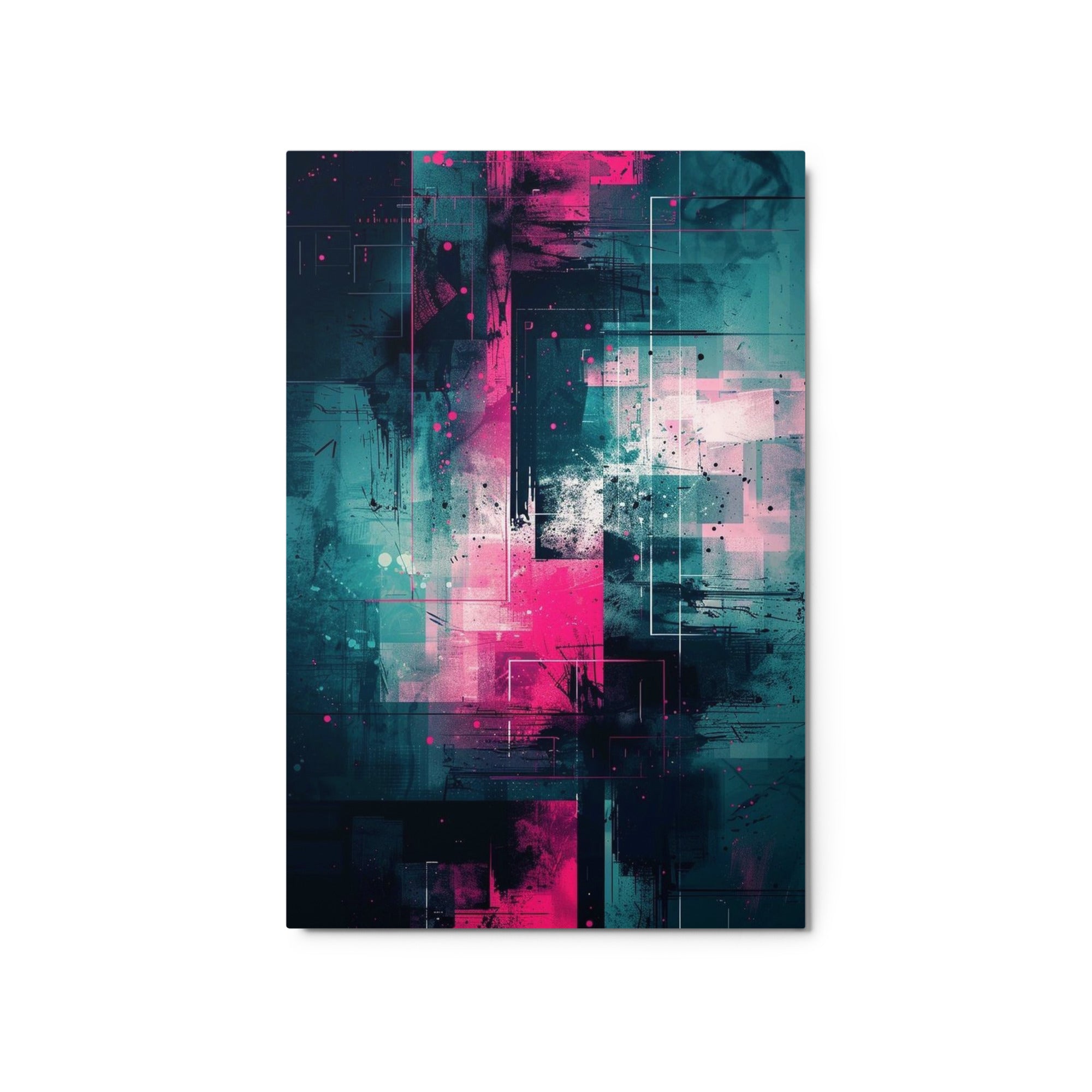 Neona metal print product mockup in 20 x 30 inch large size