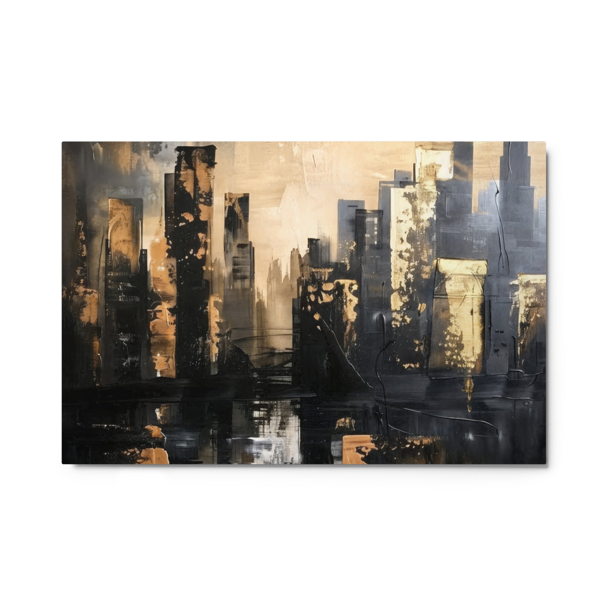 Sommet metal print skyline wall display image in 24 x 36 inch statement piece