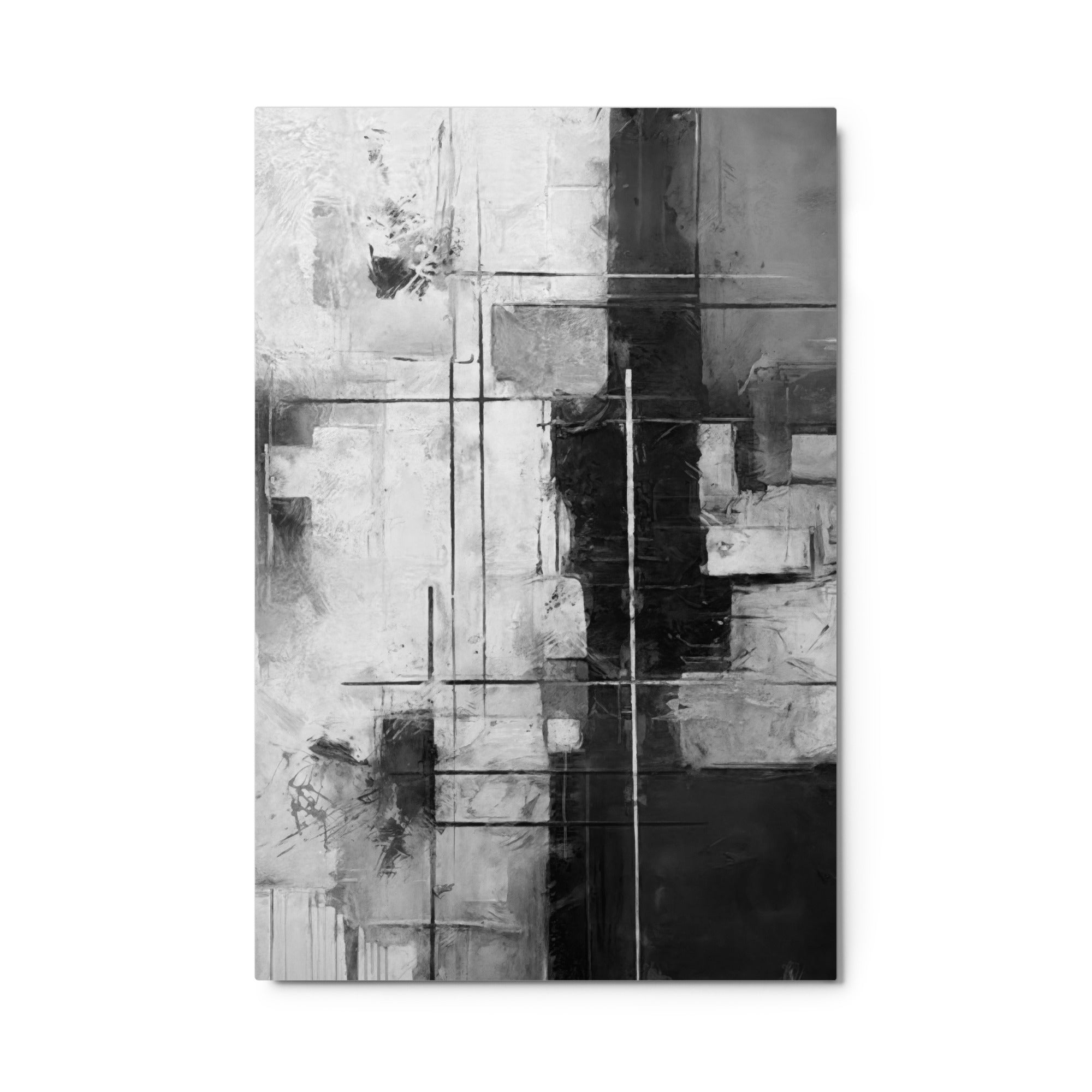 Beware wall art product image as a metal print urban in 24 x 36 inch statement piece