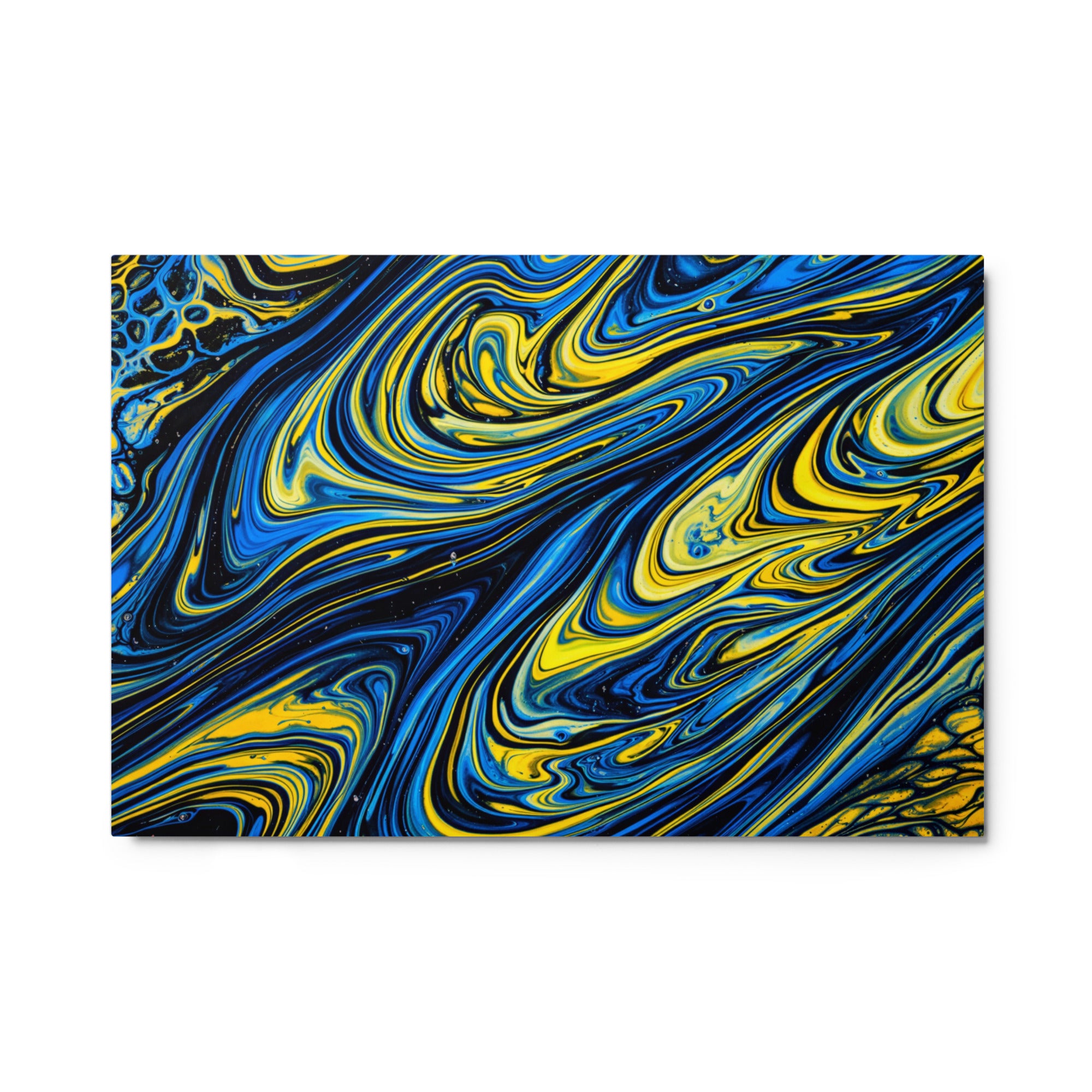 Coral metal print shown in front view in 8 x 10 inch universal size