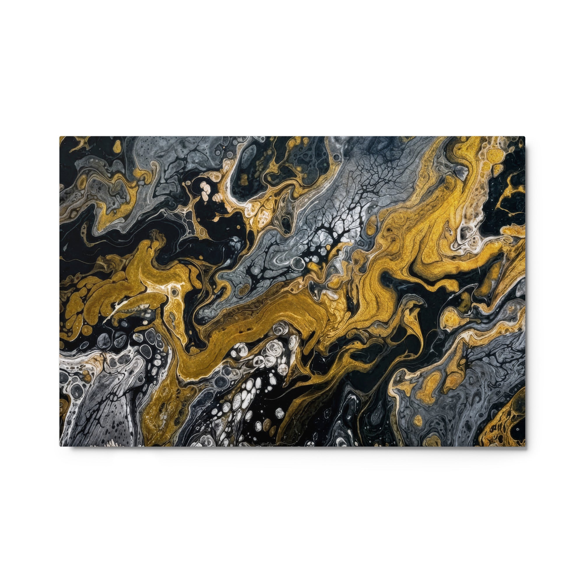 Aurum wall art product image as a metal print in 11 x 14 inch universal size