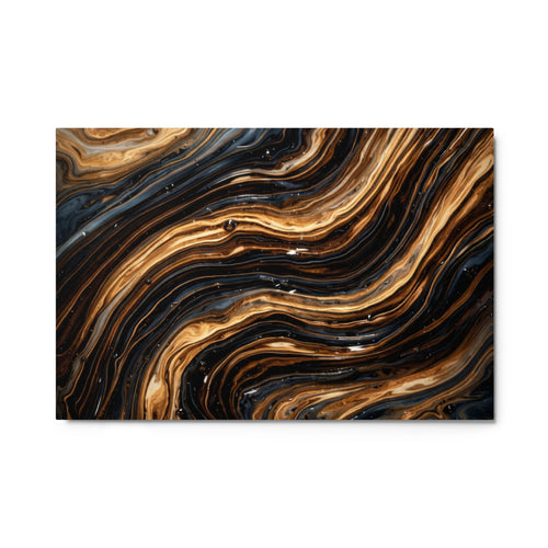 Amber metal print shown in front view in 8 x 10 inch universal size