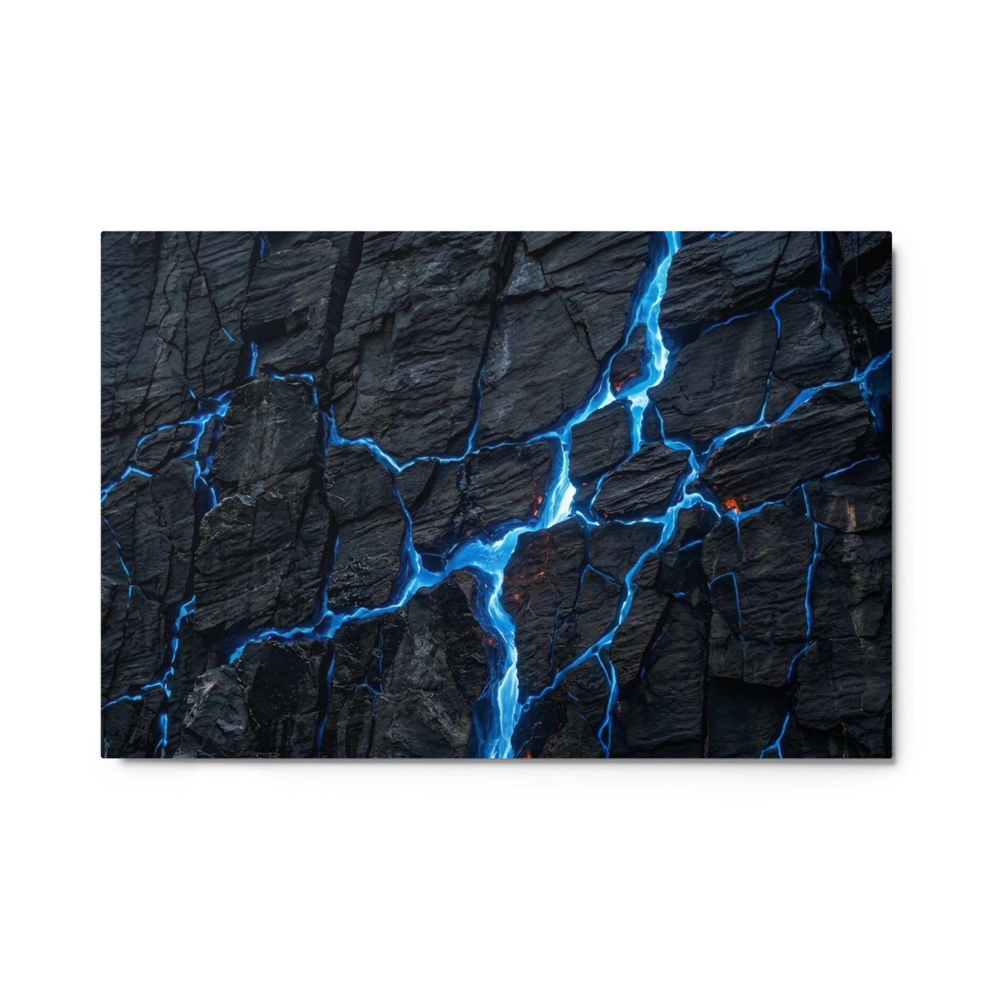 Effusions metal print shown in front view in 8 x 10 inch universal size
