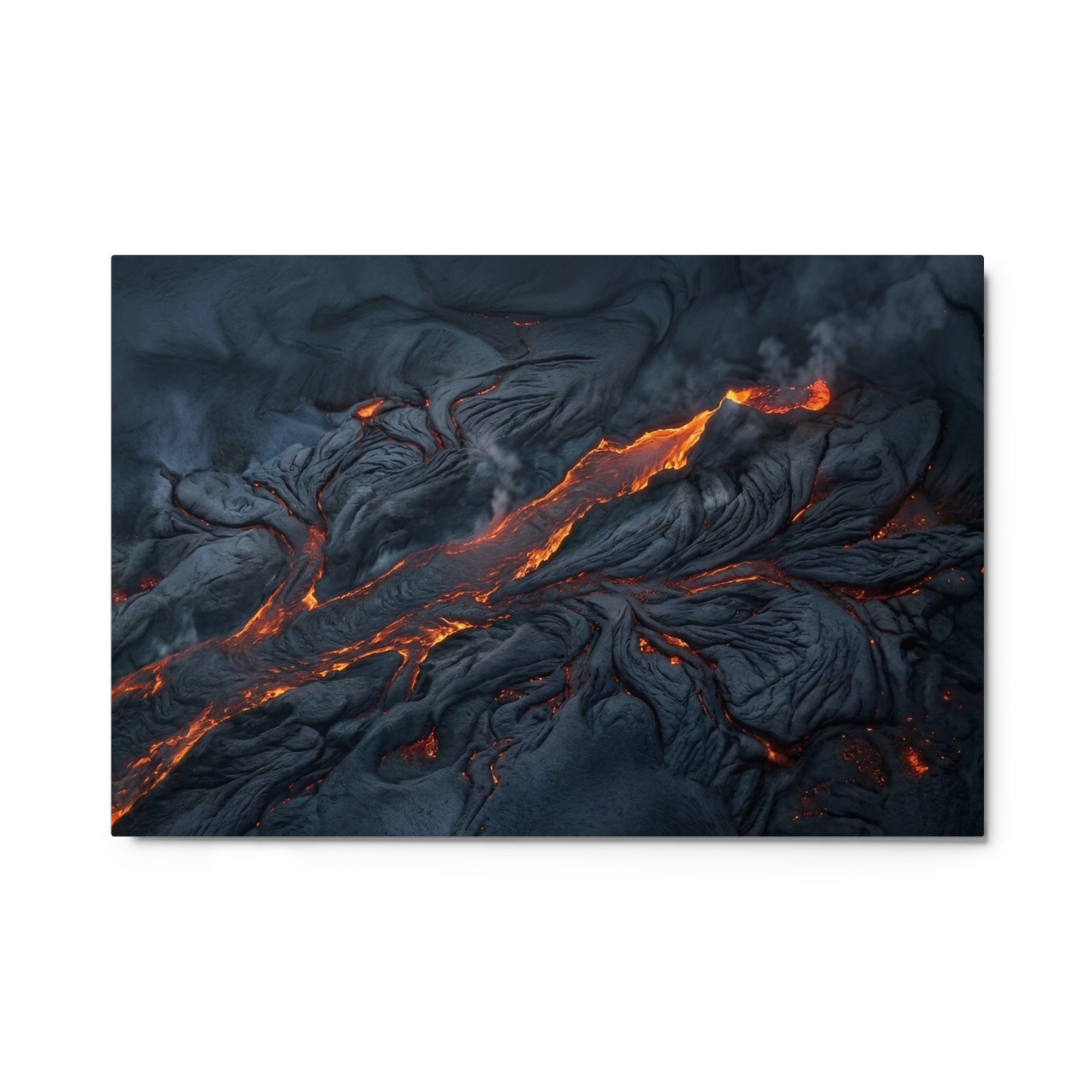 Molten metal print product view in 24 x 36 inch statement piece