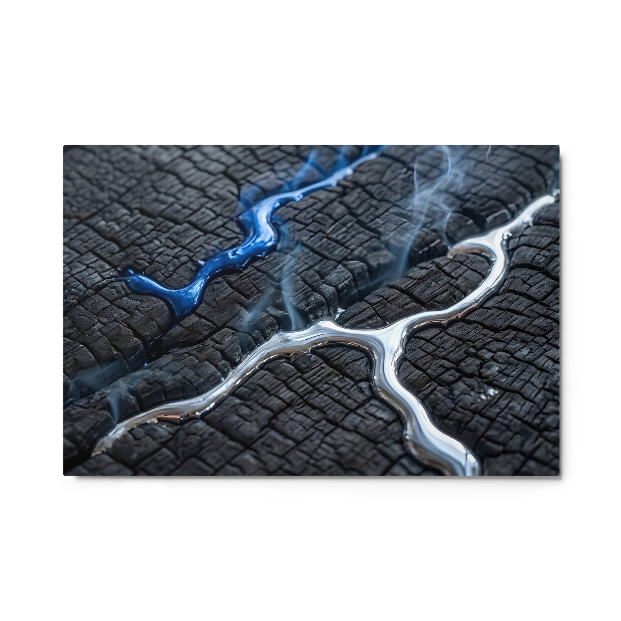 Rhyolite metal print shown in front view in 8 x 10 inch universal size