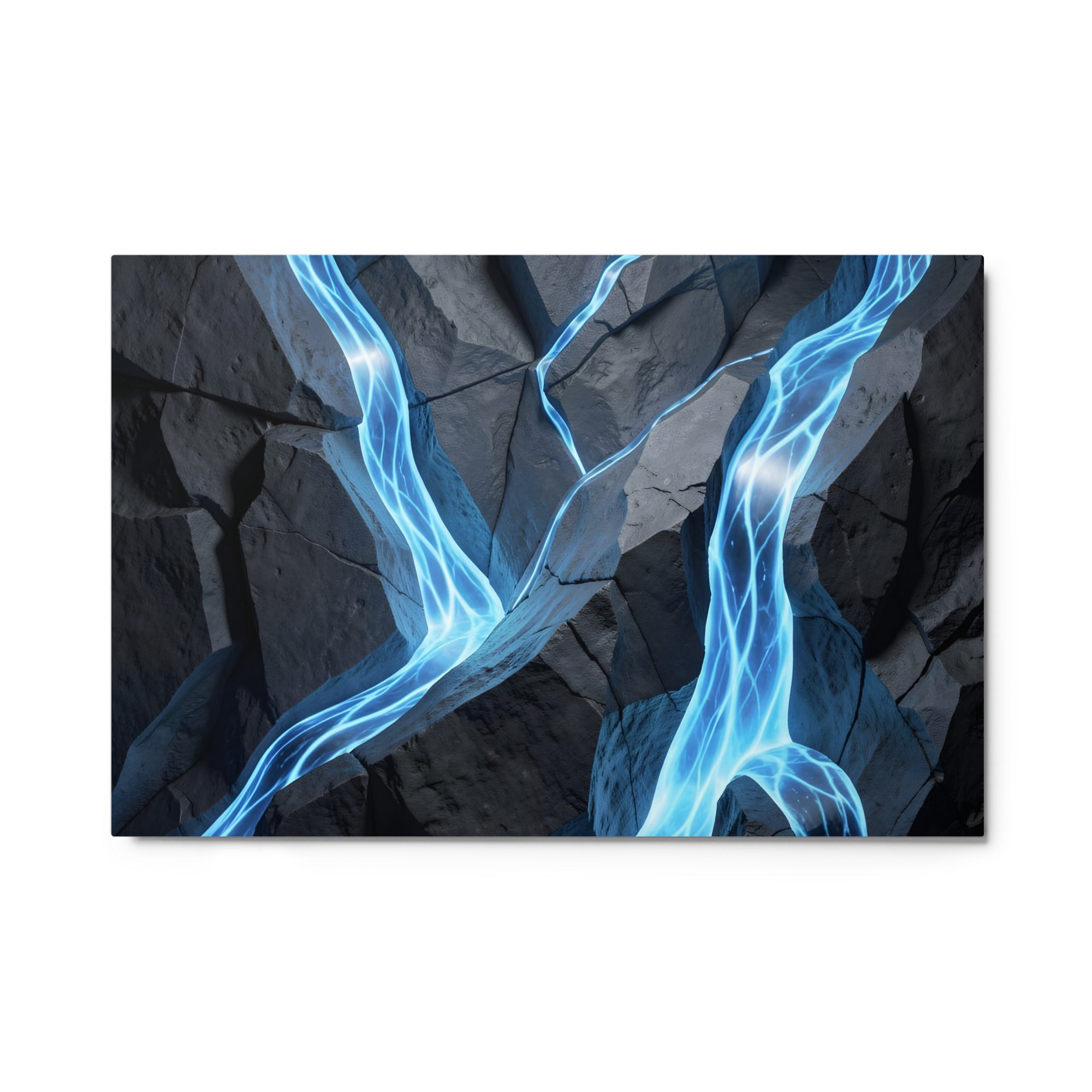 Tephra wall art product image as a metal print in 11 x 14 inch universal size