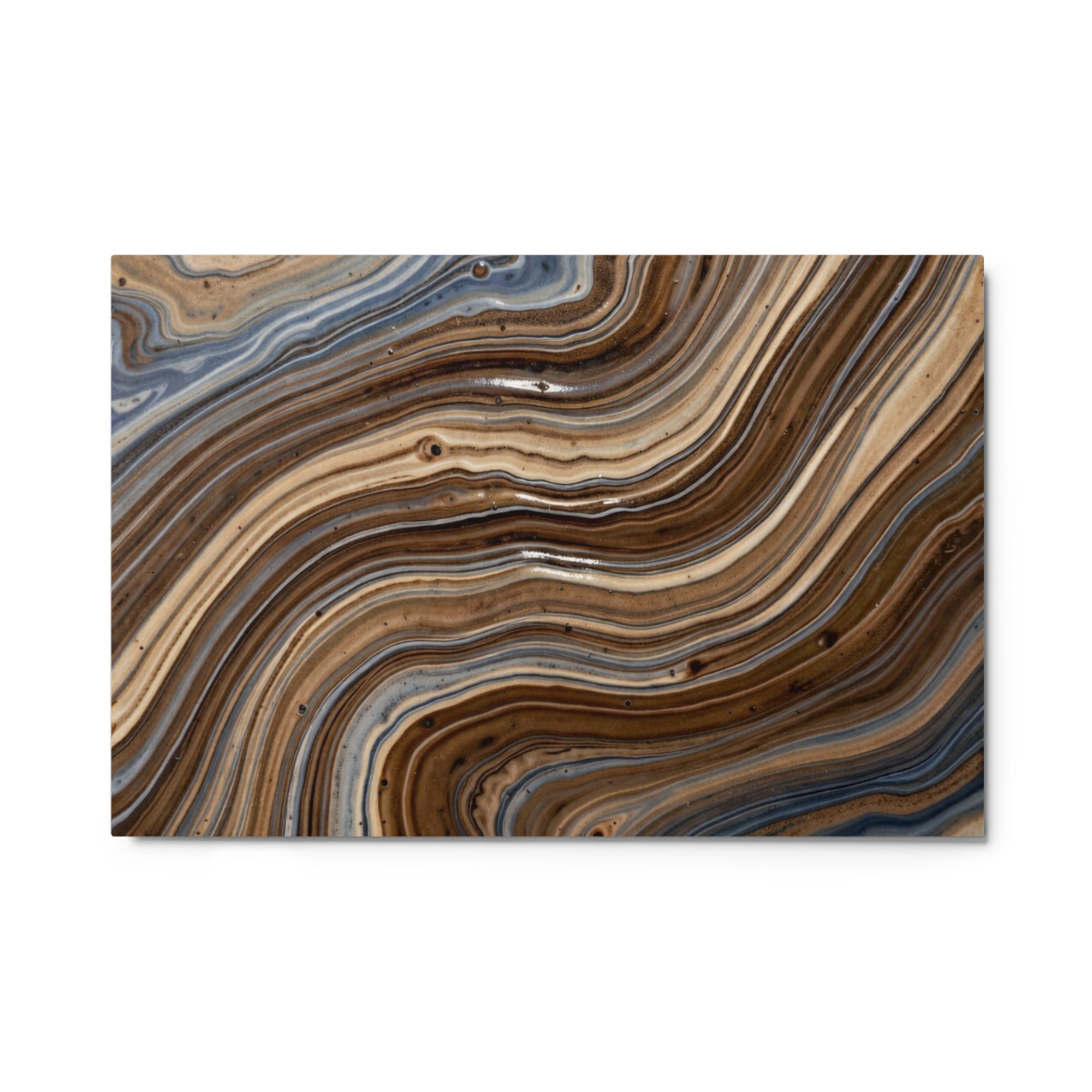 Dunes metal print shown in front view in 8 x 10 inch universal size