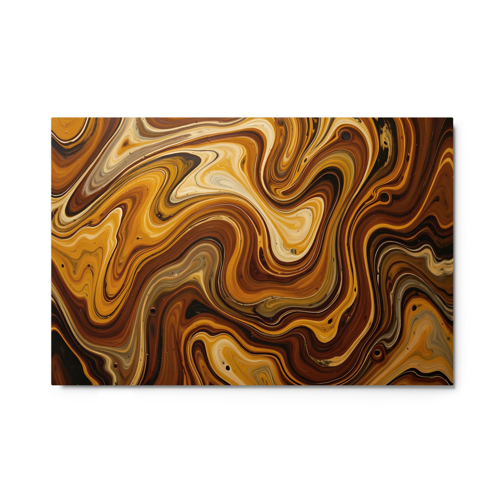 Molten Earth metal print shown in front view in 8 x 10 inch universal size