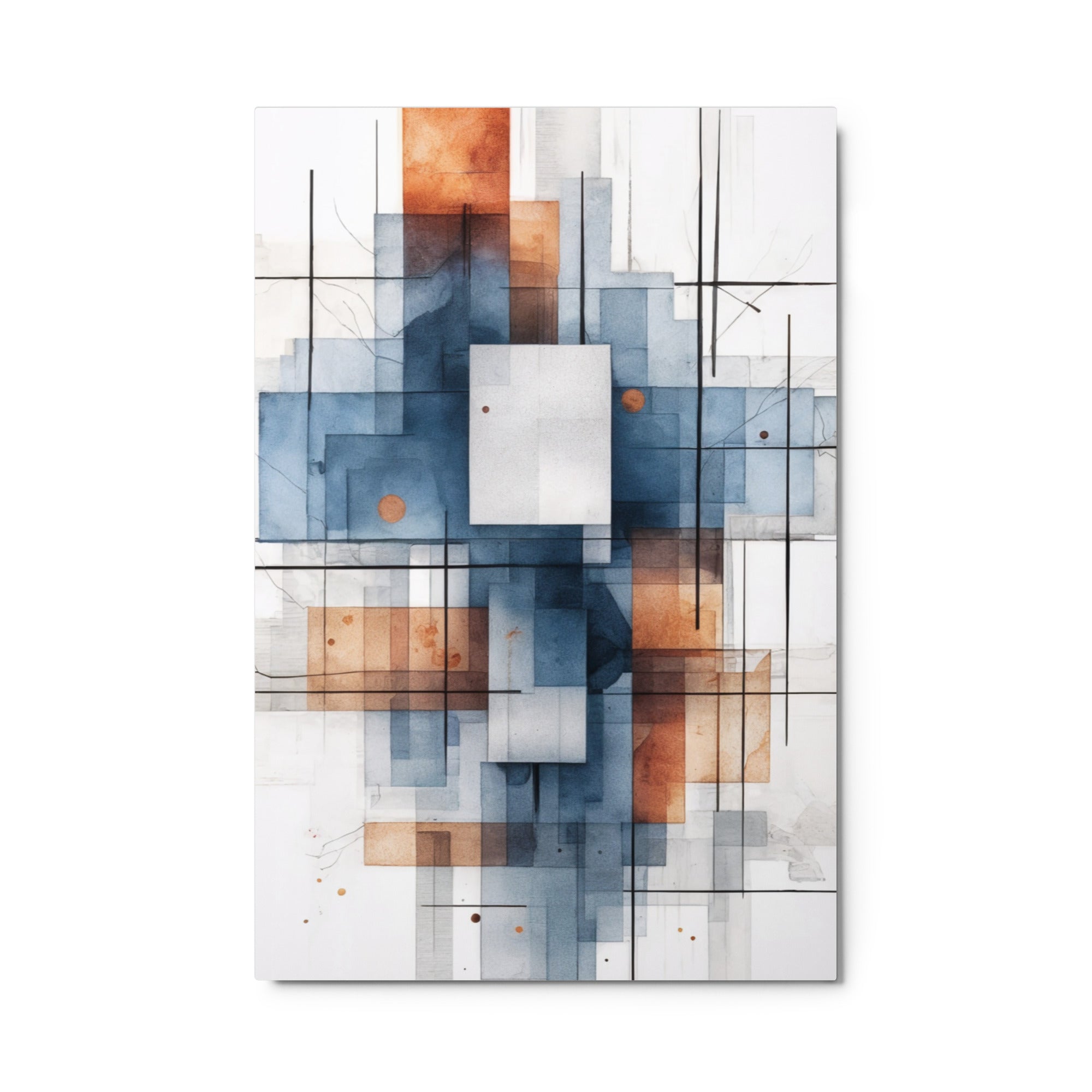 Early metal print shown in front view in 11 x 14 inch universal size
