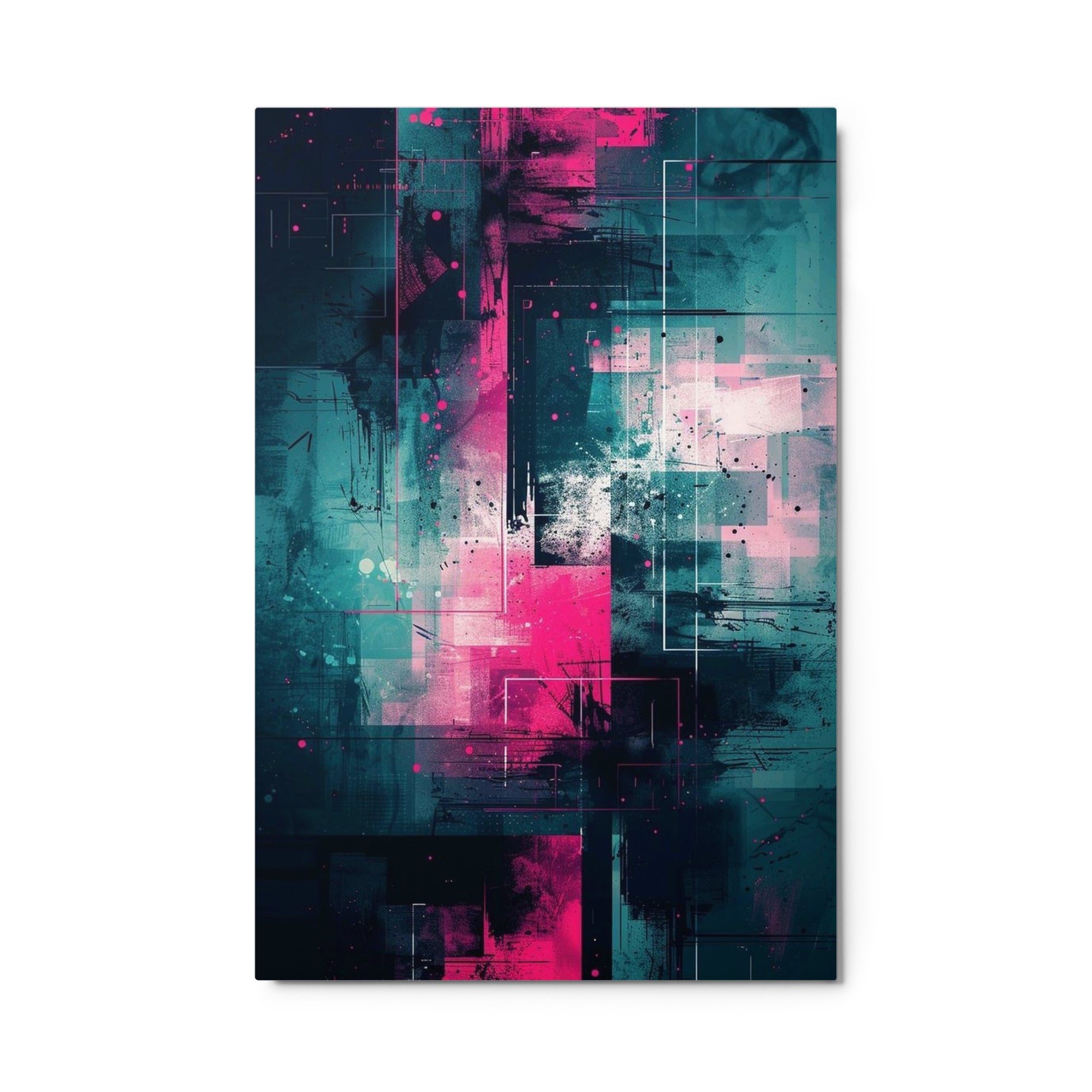 Neona metal print product view in 24 x 36 inch statement piece