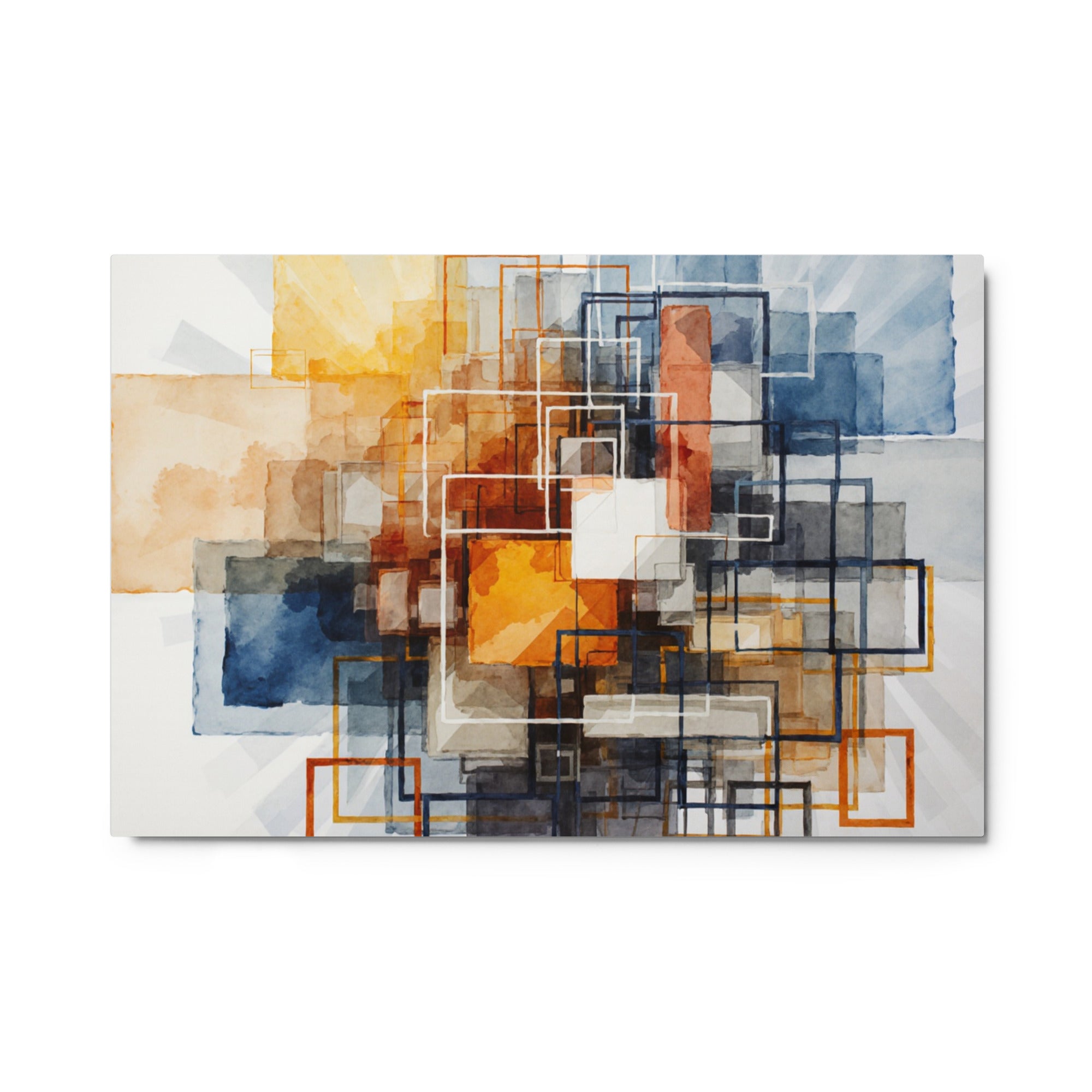 Plinth metal print shown in front view in 8 x 10 inch universal size