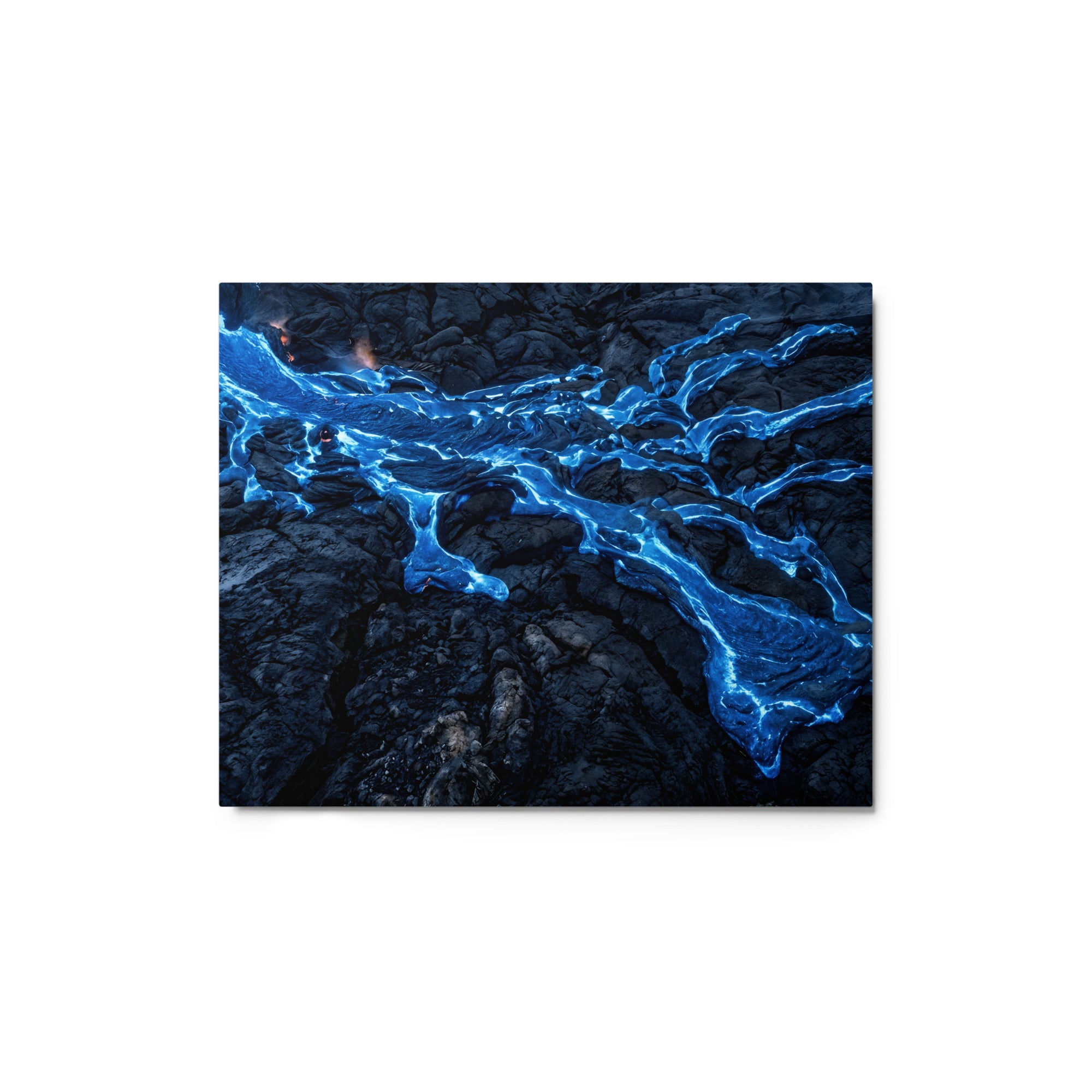Scoria metal print shown in front view in 8 x 10 inch universal size