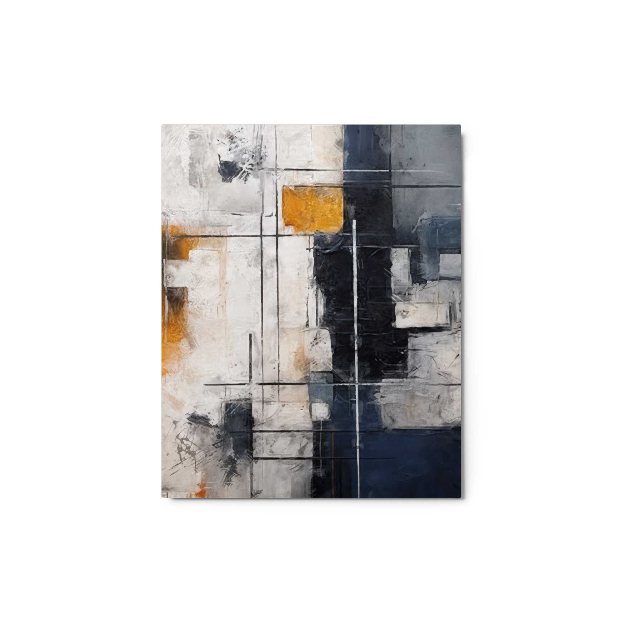 Chasm metal print urban shown in front view in 8 x 10 inch universal size