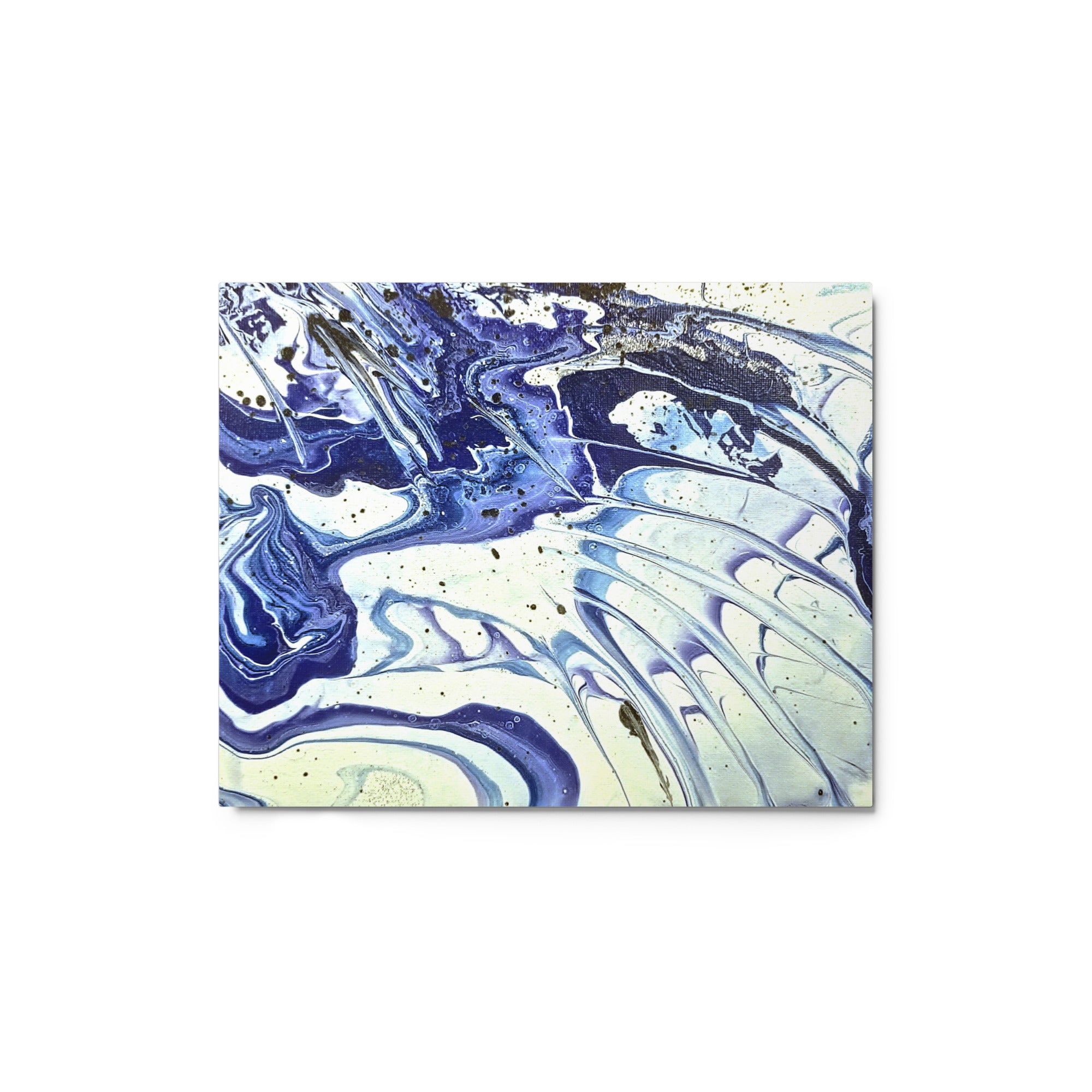 Cobalt wall art product image as a metal print in 11 x 14 inch universal size