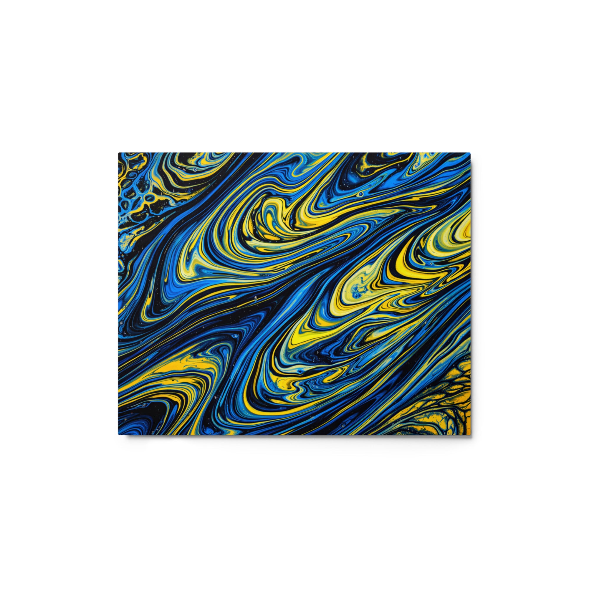 Coral wall art product image as a metal print in 11 x 14 inch universal size