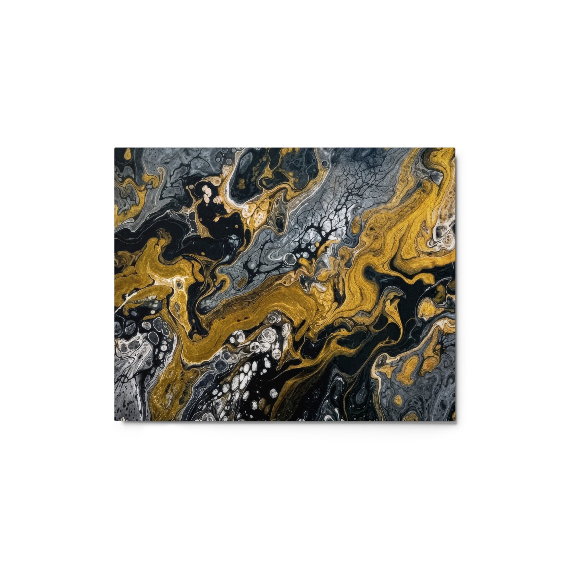 Aurum metal print front-facing product image in 12 x 12 inch universal size