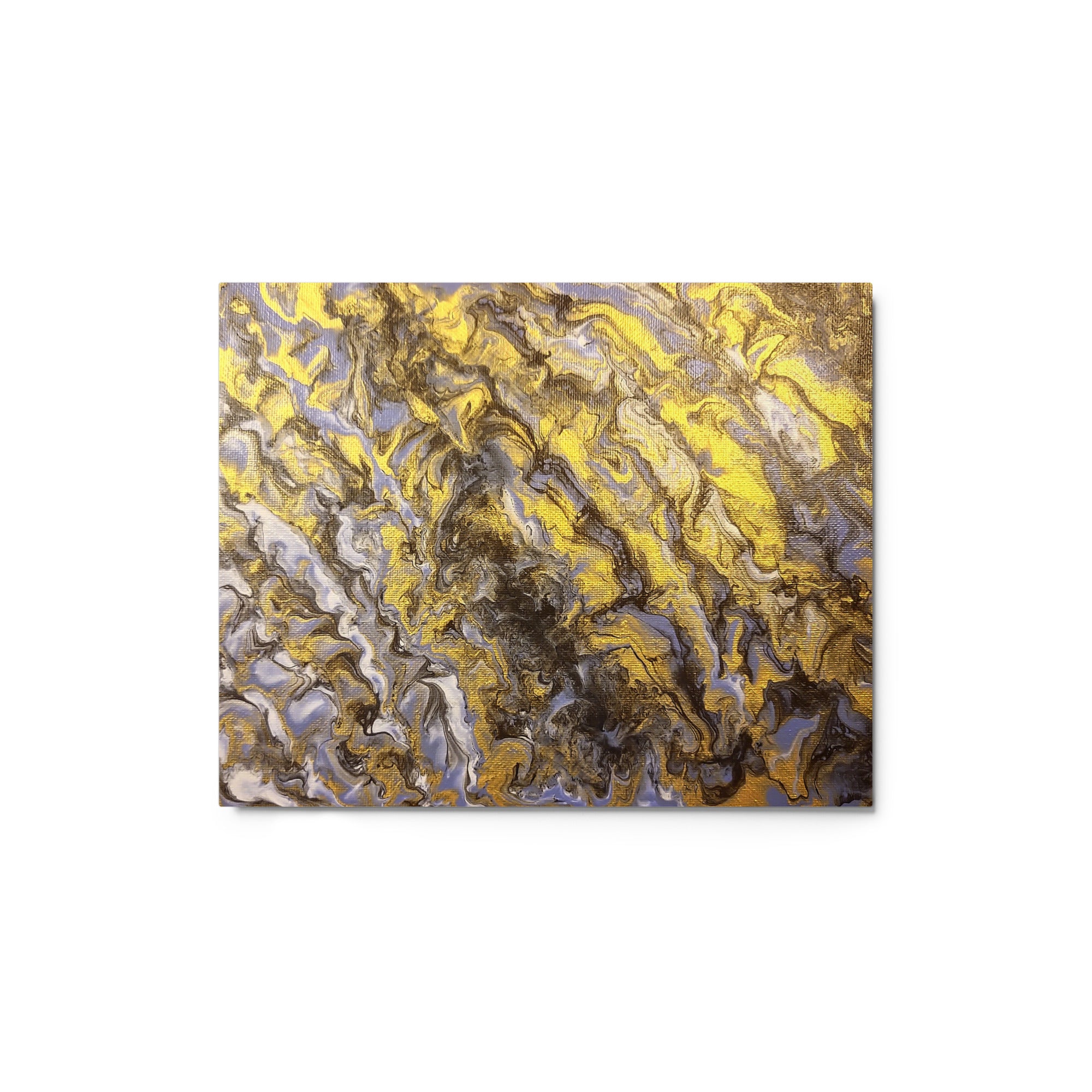 Gold Wave wall art product image as a metal print in 11 x 14 inch universal size