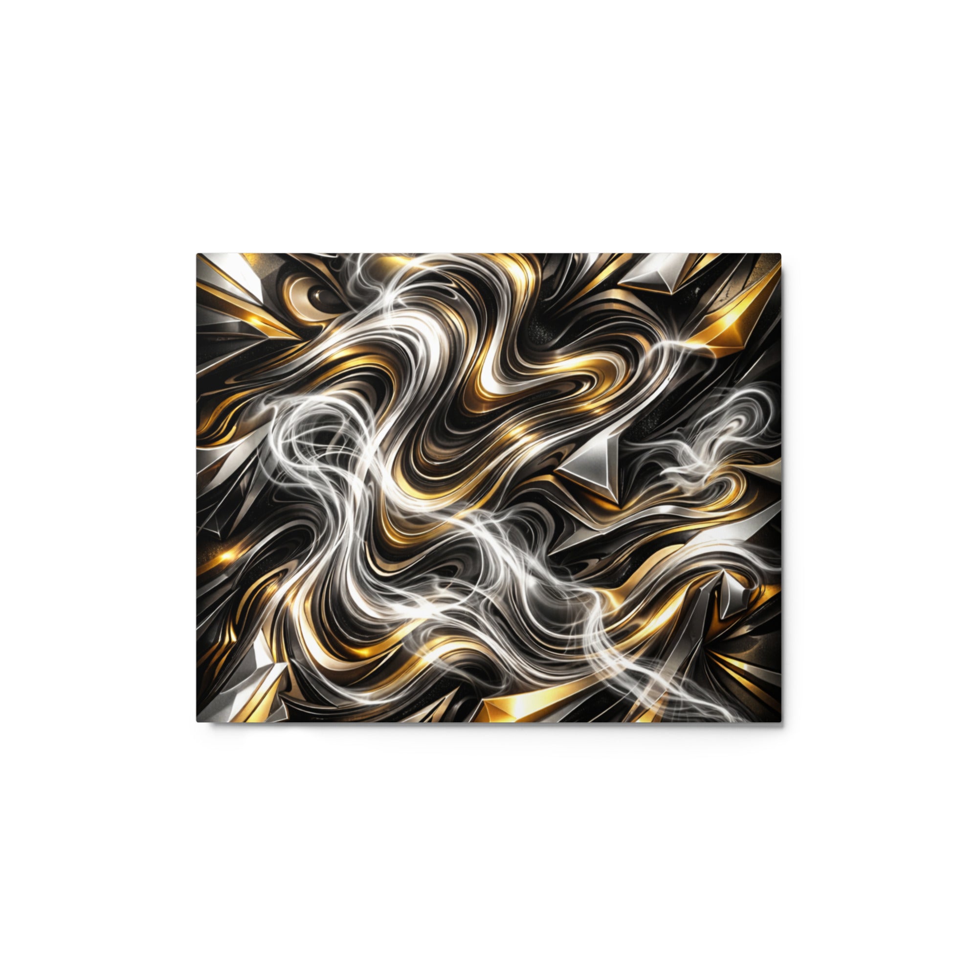 Ouro wall art product image as a metal print in 11 x 14 inch universal size