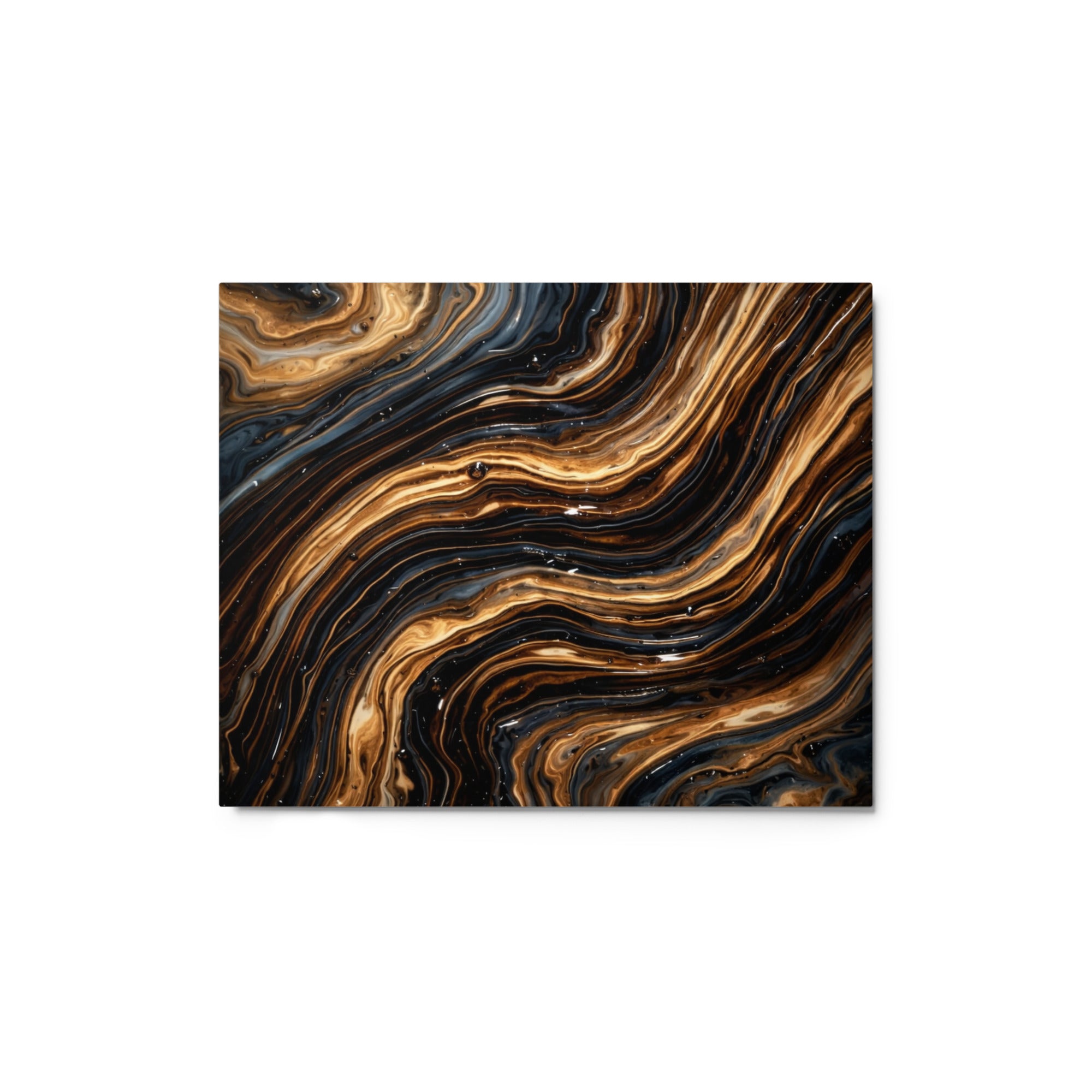 Amber wall art product image as a metal print in 11 x 14 inch universal size