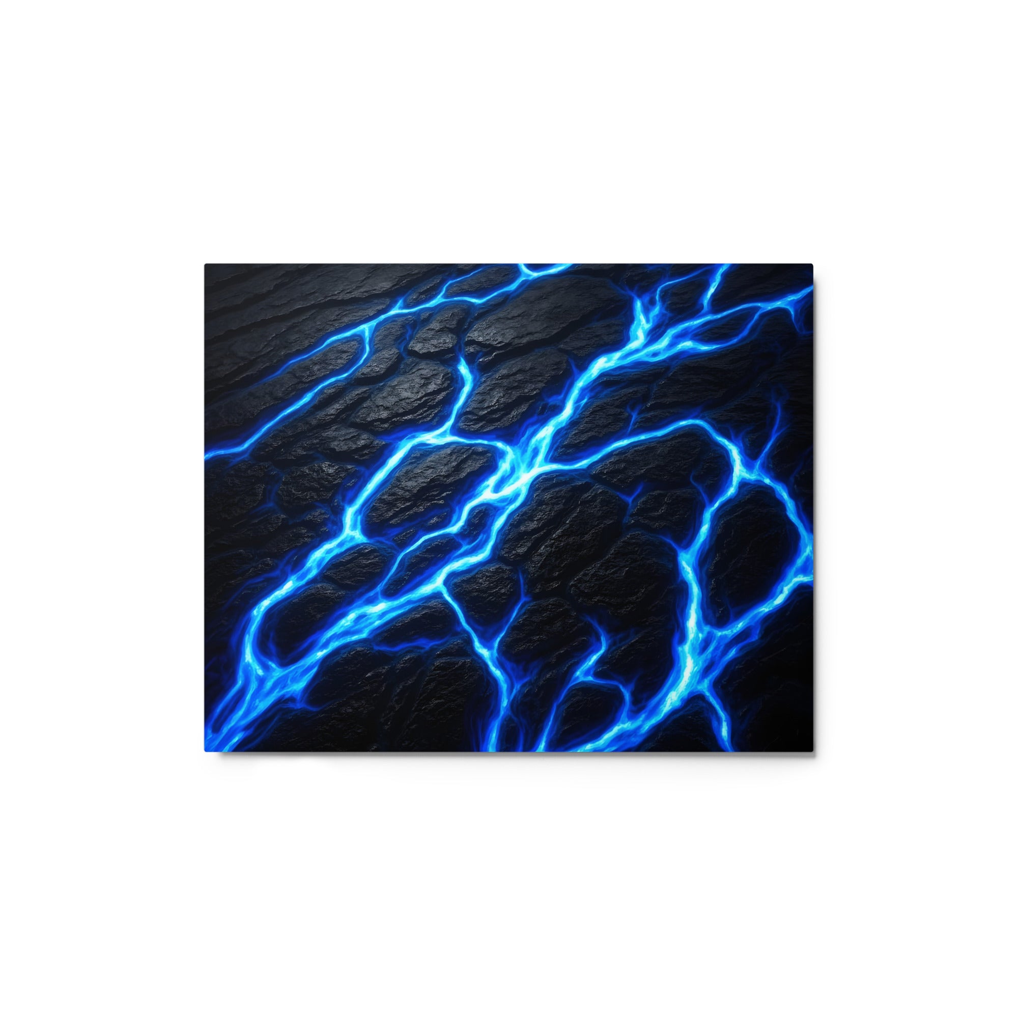 Fissure wall art product image as a metal print in 11 x 14 inch universal size