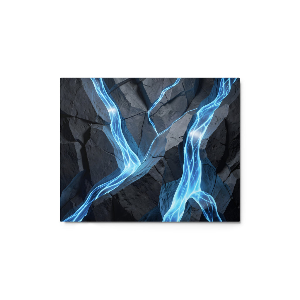 Tephra metal print front-facing product image in 12 x 12 inch universal size