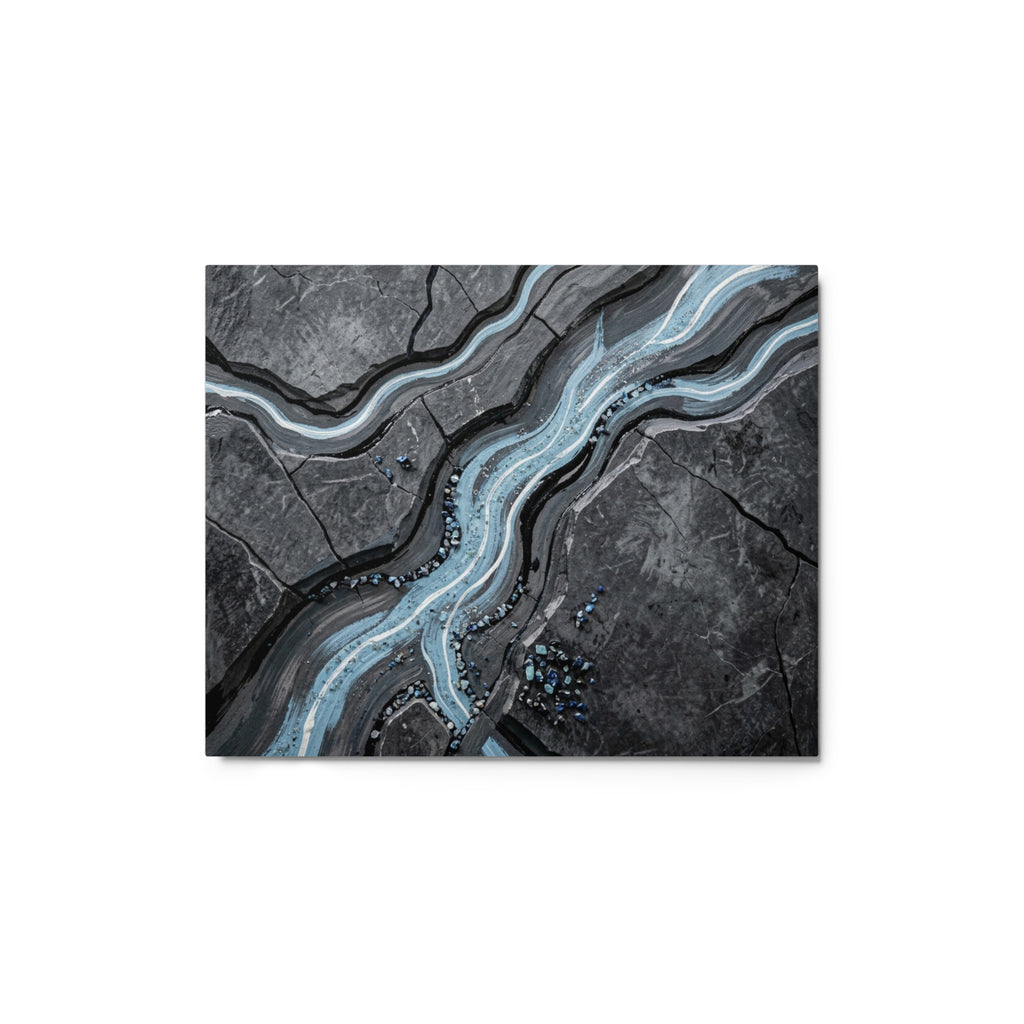 Viscosity metal print front-facing product image in 12 x 12 inch universal size