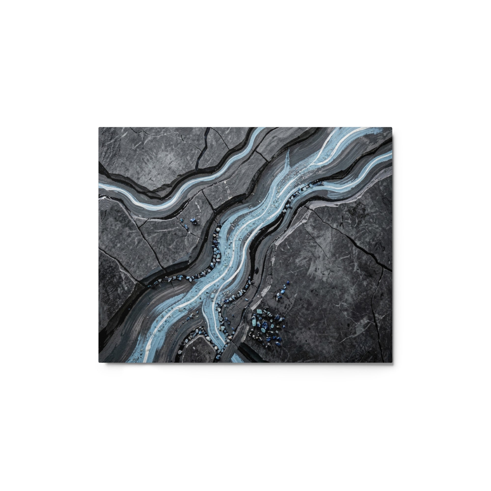 Viscosity metal print front-facing product image in 12 x 12 inch universal size