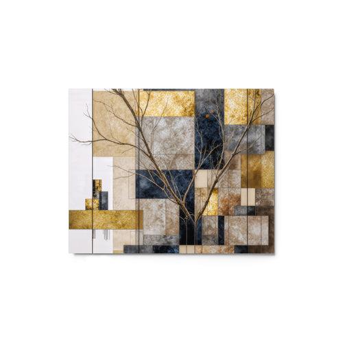 Aurelius metal print shown in front view in 8 x 10 inch universal size