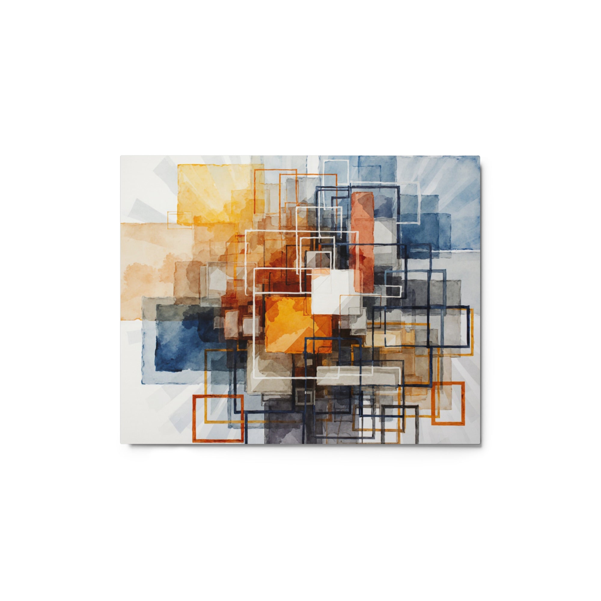 Plinth wall art product image as a metal print in 11 x 14 inch universal size