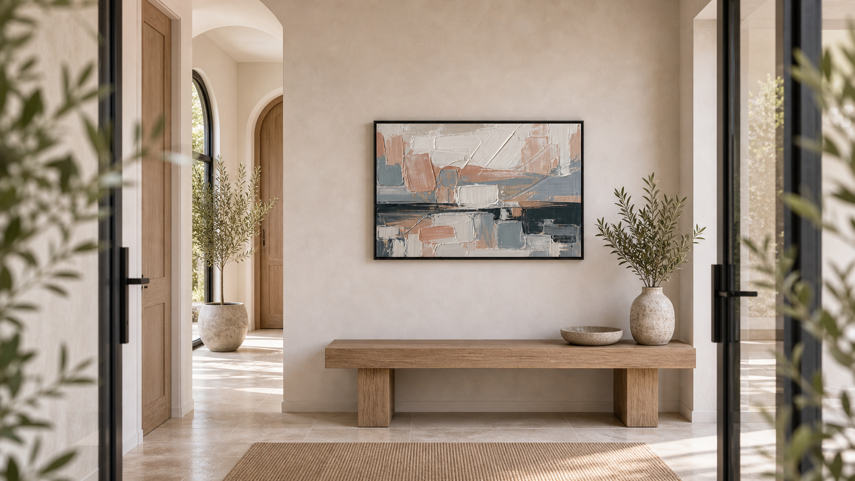 Artwork shown in an interior setting