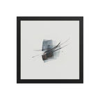 Alder framed paper gloss — Black, 12″×12″