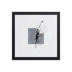 ATLAS framed paper gloss — Black, 12″×12″