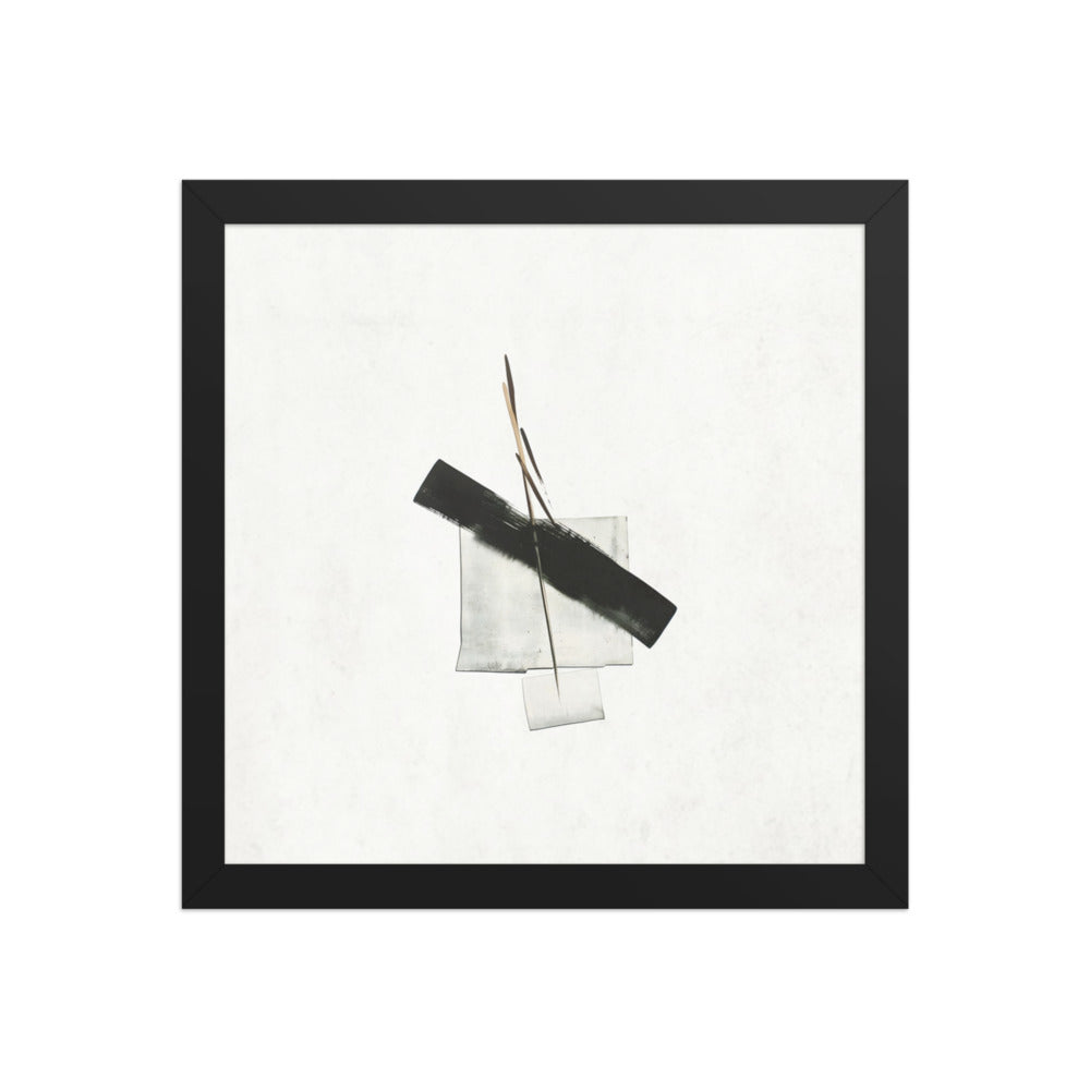 BASE framed paper gloss — Black, 12″×12″