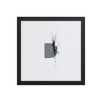BEHEMOTH framed paper gloss — Black, 12″×12″