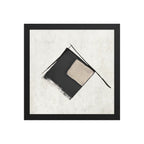 BENTO framed paper gloss — Black, 12″×12″