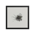 FALLOW framed paper gloss — Black, 12″×12″