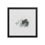 FLUME framed paper gloss — Black, 12″×12″