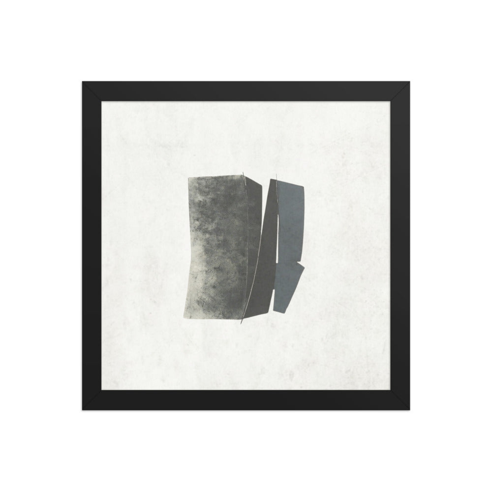 FOLD framed paper gloss — Black, 12″×12″