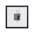 GARGANTUA framed paper gloss — Black, 12″×12″