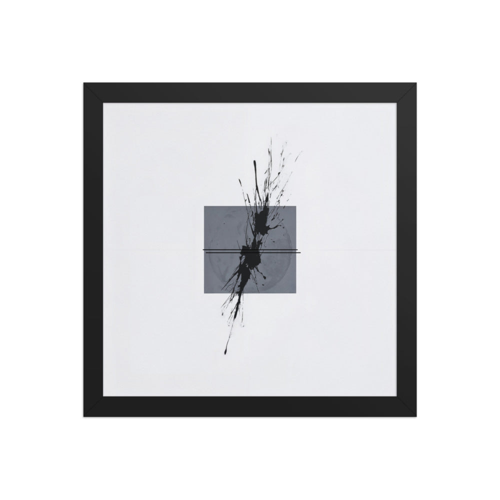 GOLIATH framed paper gloss — Black, 12″×12″