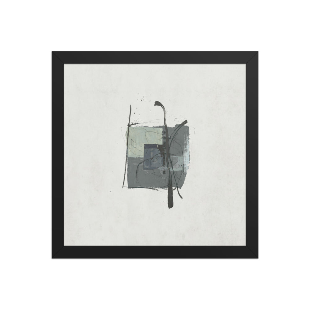 ICON framed paper gloss — Black, 12″×12″