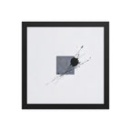 JUGGERNAUT framed paper gloss — Black, 12″×12″